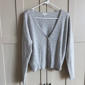 Club Monaco Light Gray V-Neck Cardigan